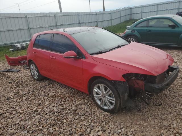 Hatchbacks VOLKSWAGEN GOLF 2015 Czerwony
