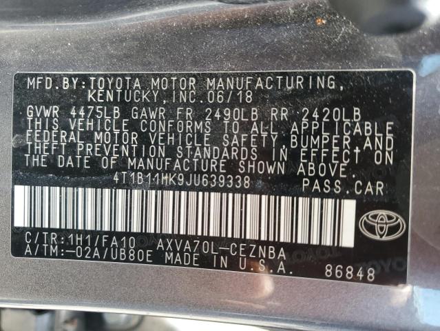 2018 TOYOTA CAMRY L  