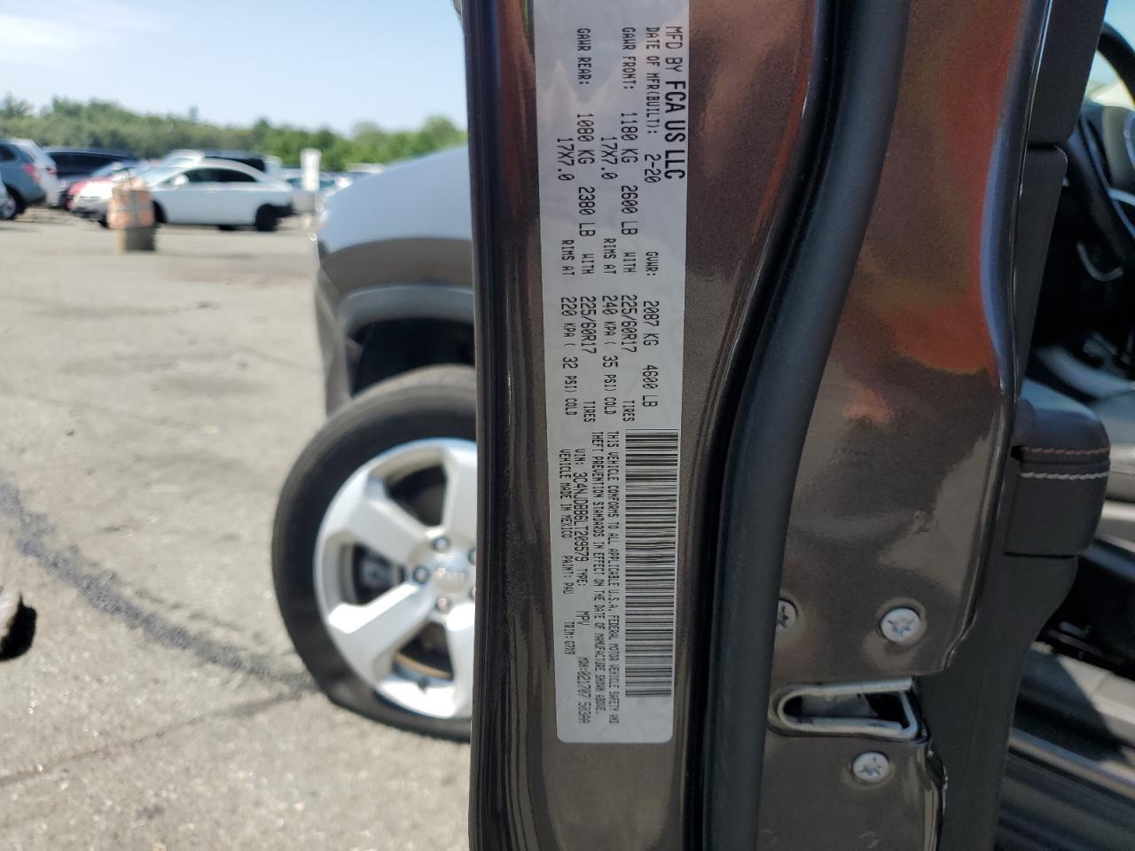 2020 Jeep Compass Latitude VIN: 3C4NJDBB6LT209579 Lot: 66357105