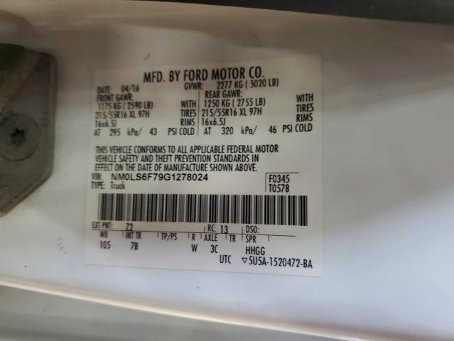 2016 FORD TRANSIT CONNECT XLT