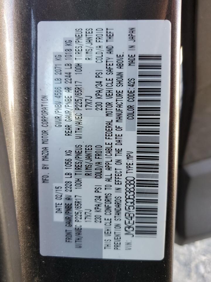 2016 Mazda Cx-5 Sport VIN: JM3KE4BY5G0638380 Lot: 65053895