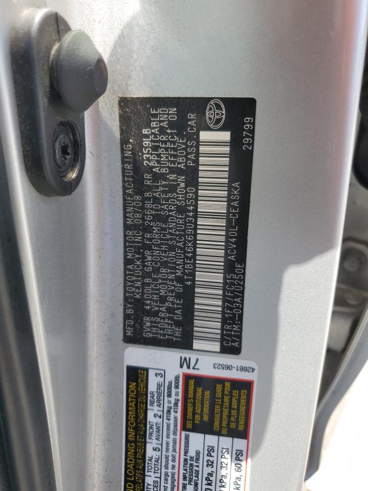 4T1BE46K69U344590 2009 Toyota Camry Base