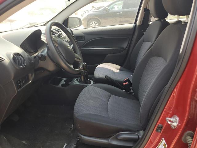  MITSUBISHI MIRAGE 2017 Czerwony