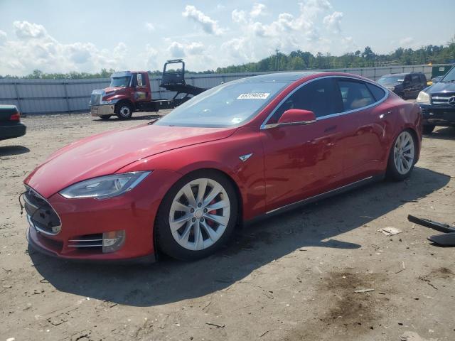 Hatchbacks TESLA MODEL S 2014 Red