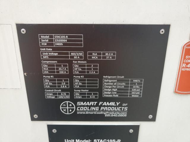 2023 SMART FAMILY OF COOLING PRODUCTS STAC10S-R CHILLER