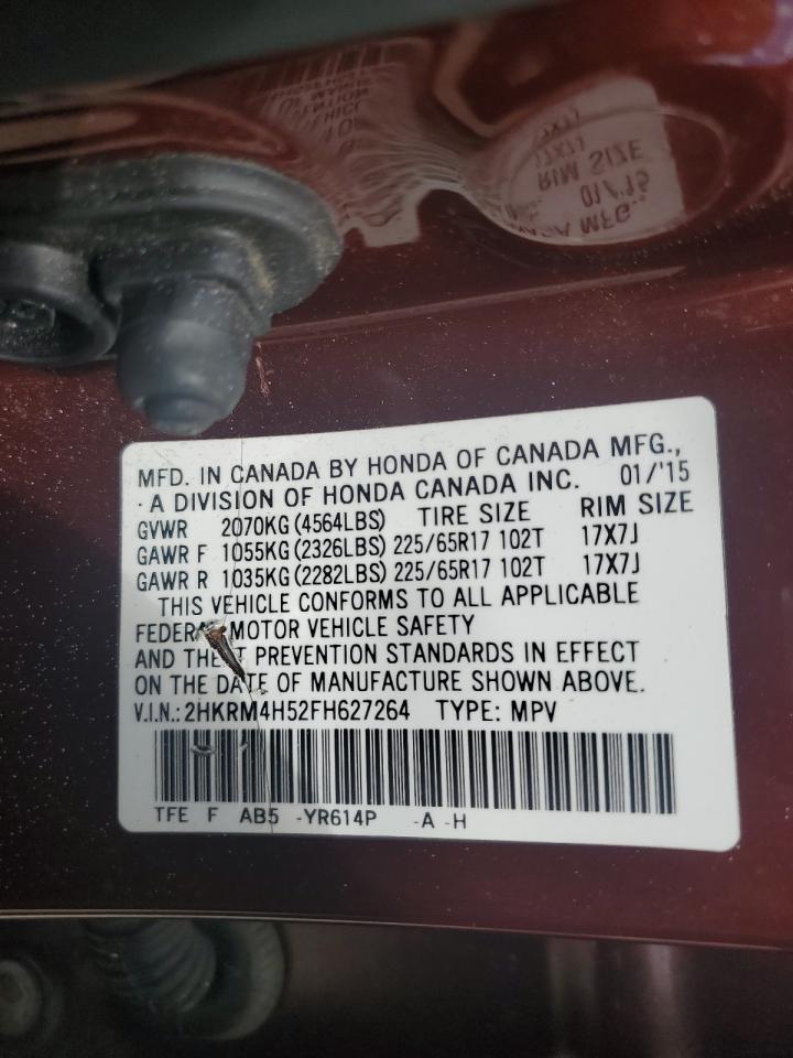 2015 Honda Cr-V Ex VIN: 2HKRM4H52FH627264 Lot: 65252265