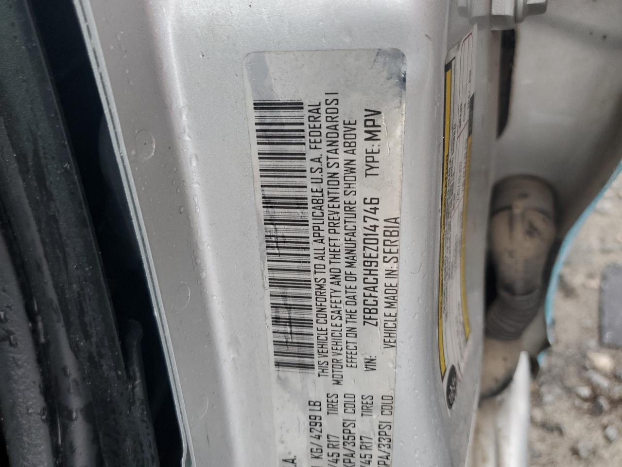 2014 Fiat 500L Lounge VIN: ZFBCFACH9EZ014746 Lot: 64315985