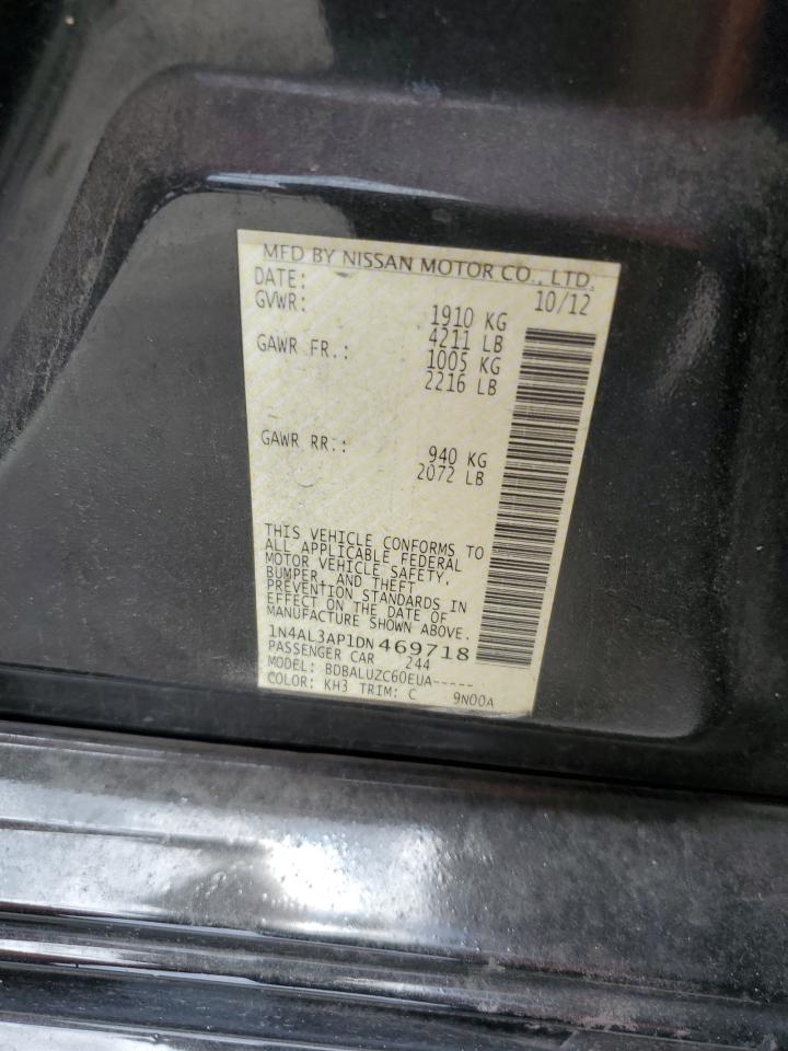 2013 Nissan Altima 2.5 VIN: 1N4AL3AP1DN469718 Lot: 65620935