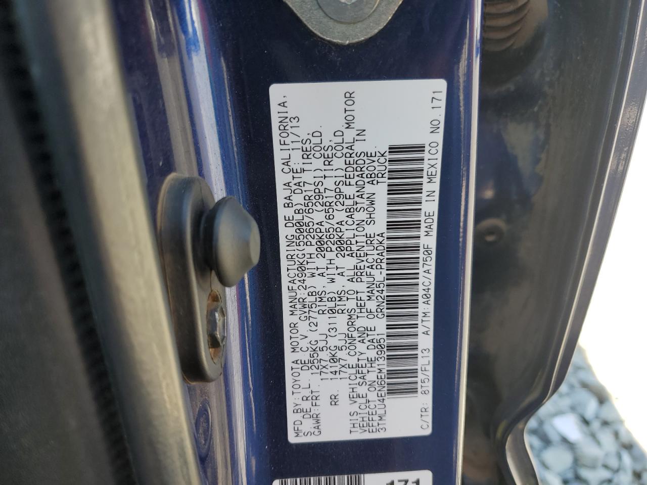2014 Toyota Tacoma Double Cab VIN: 3TMLU4EN6EM139051 Lot: 64619965