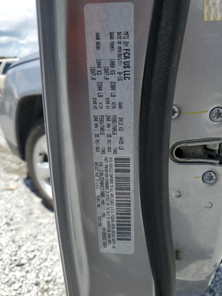 2017 Jeep Compass Latitude VIN: 1C4NJCEA0HD117085 Lot: 64898145