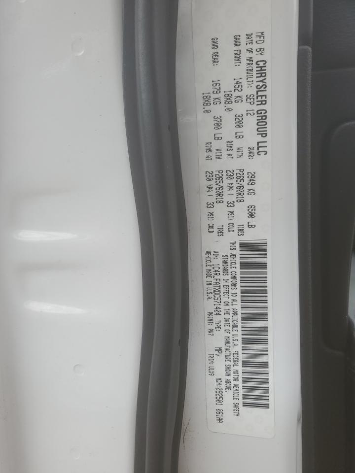 2013 Jeep Grand Cherokee Laredo VIN: 1C4RJFATXDC571404 Lot: 63120905