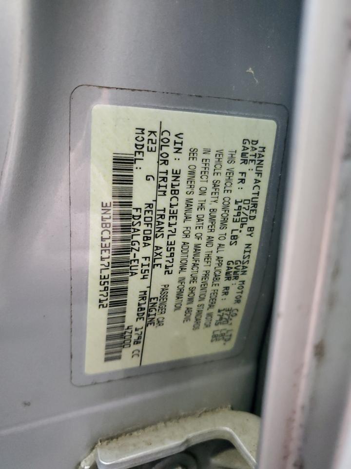 2007 Nissan Versa S VIN: 3N1BC13E17L359712 Lot: 65349355