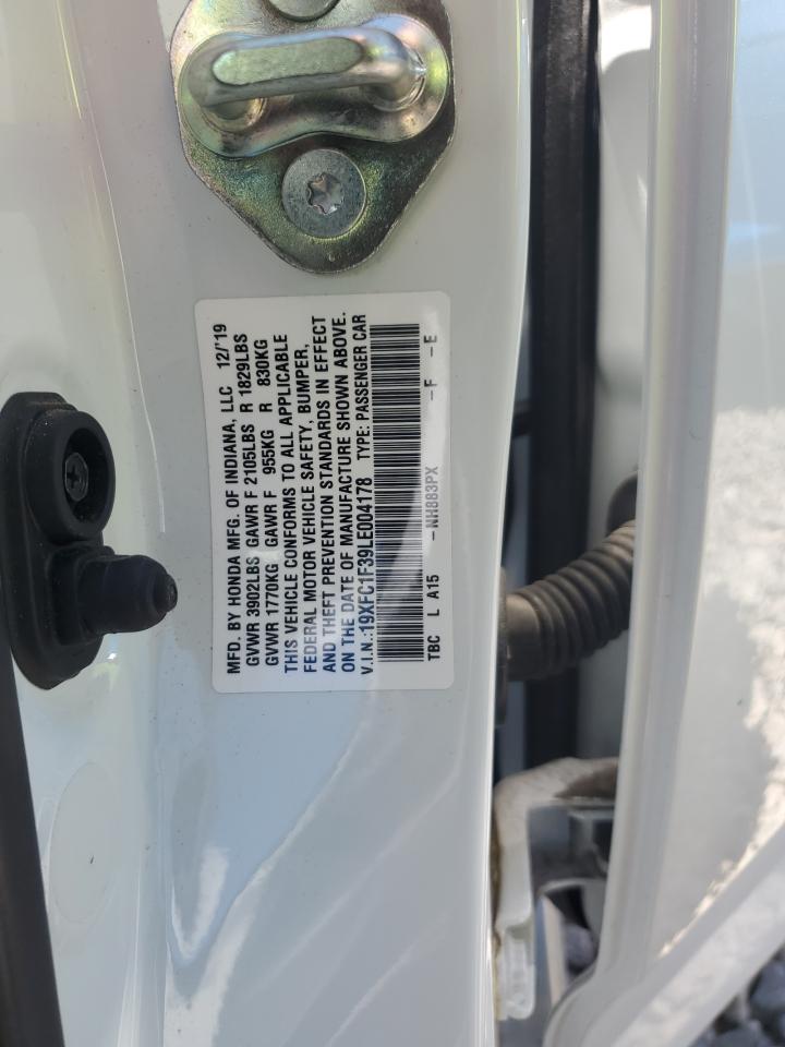 2020 Honda Civic Ex VIN: 19XFC1F39LE004178 Lot: 64596375