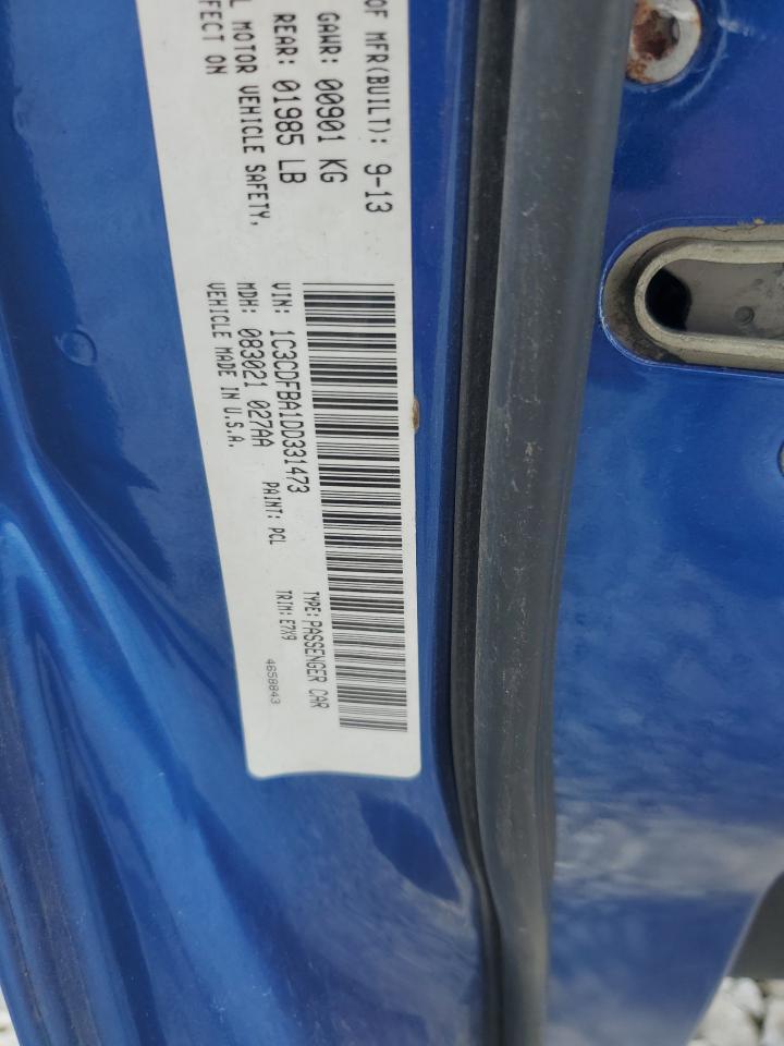 2013 Dodge Dart Sxt VIN: 1C3CDFBA1DD331473 Lot: 66673065