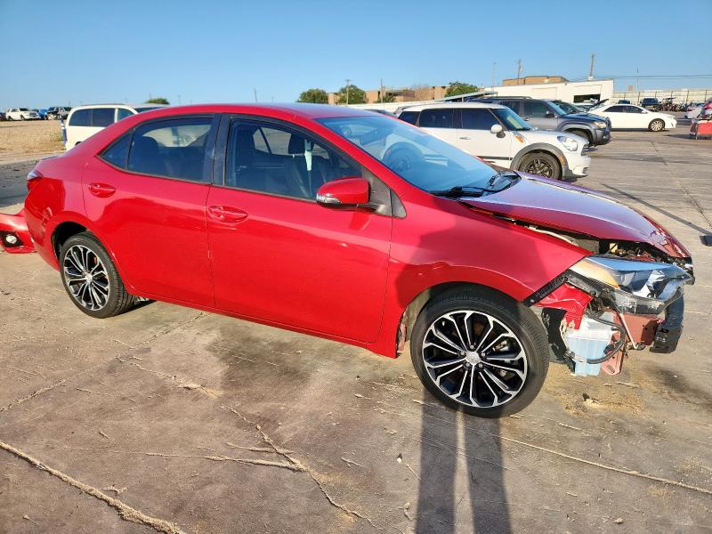  TOYOTA COROLLA 2014 Czerwony