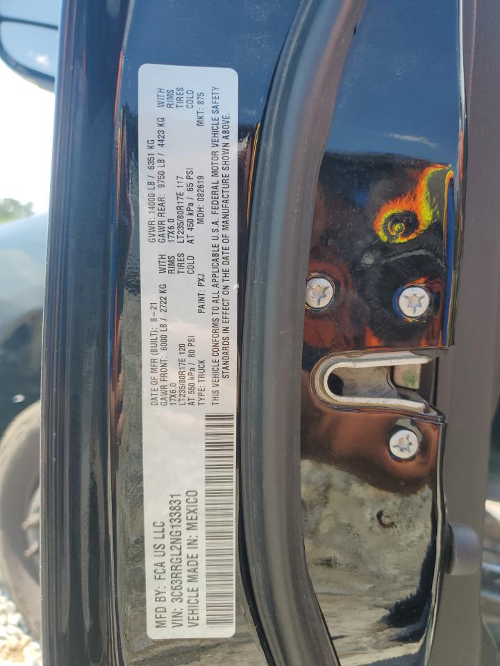 2022 Ram 3500 Tradesman VIN: 3C63RRGL2NG133831 Lot: 61663325