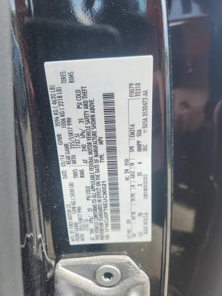 2014 Ford Escape S VIN: 1FMCU0F76EUC90021 Lot: 64795445