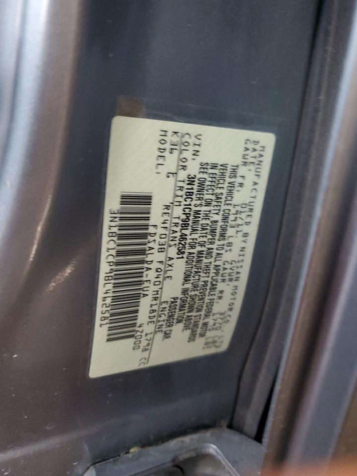 2011 Nissan Versa S VIN: 3N1BC1CP9BL462581 Lot: 66507015