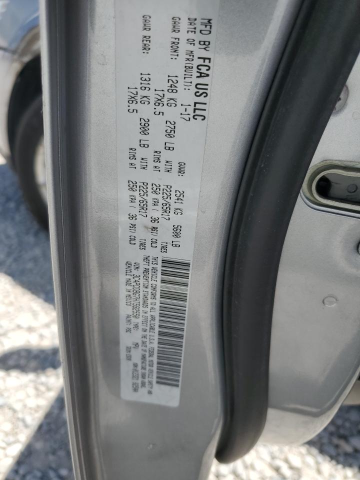 2017 Dodge Journey Sxt VIN: 3C4PDDBG7HT592550 Lot: 63709675