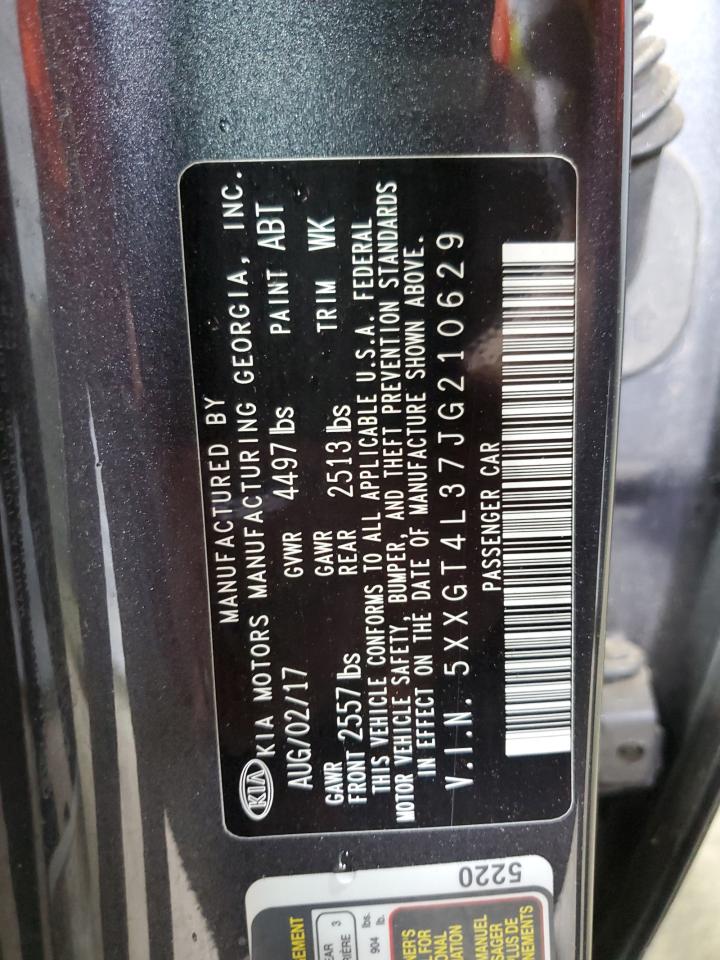 2018 Kia Optima Lx VIN: 5XXGT4L37JG210629 Lot: 65134915