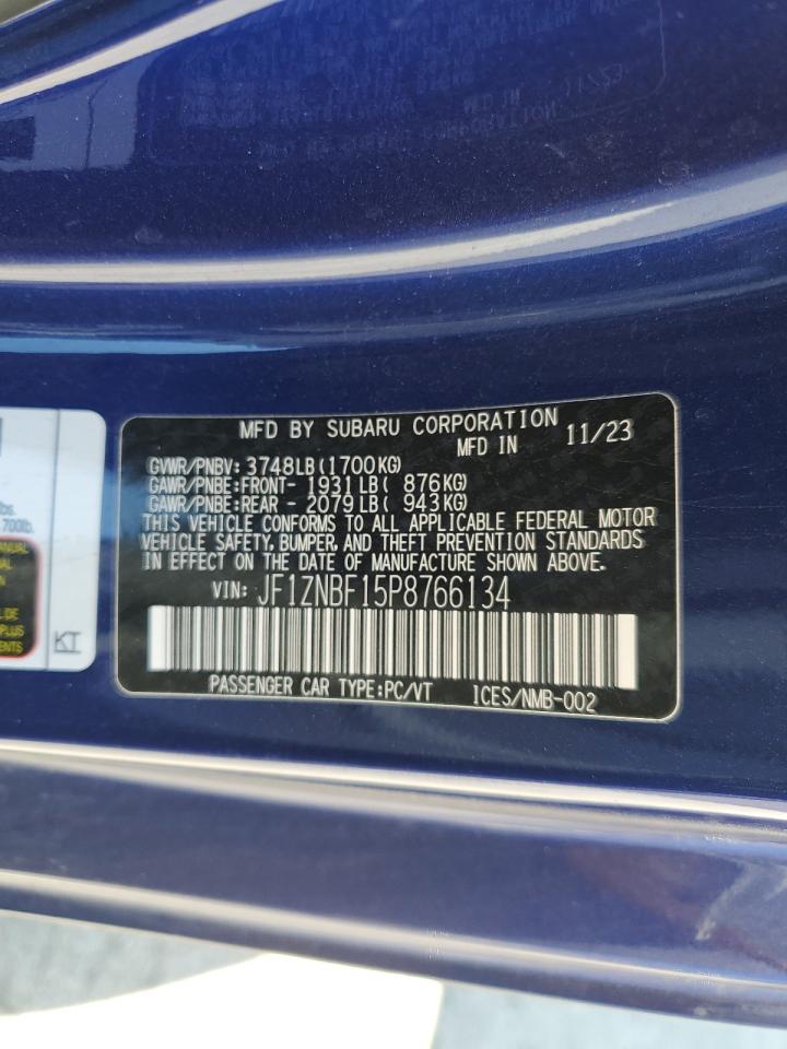 2023 Toyota Gr 86 Premium VIN: JF1ZNBF15P8766134 Lot: 62091205