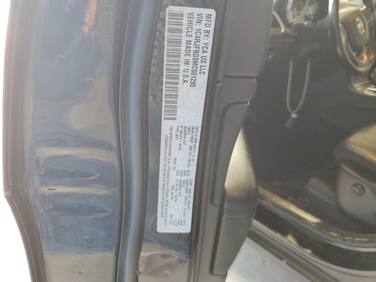 2021 Jeep Grand Cherokee Limited VIN: 1C4RJFBG9MC501295 Lot: 64682395