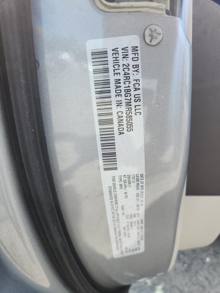 2021 Chrysler Pacifica Touring L VIN: 2C4RC1BG7MR585055 Lot: 64984625