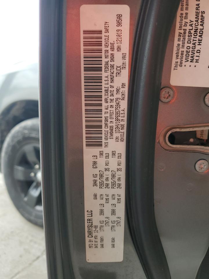 2009 Dodge Ram 1500 VIN: 1D3HV18P69S759479 Lot: 65589175