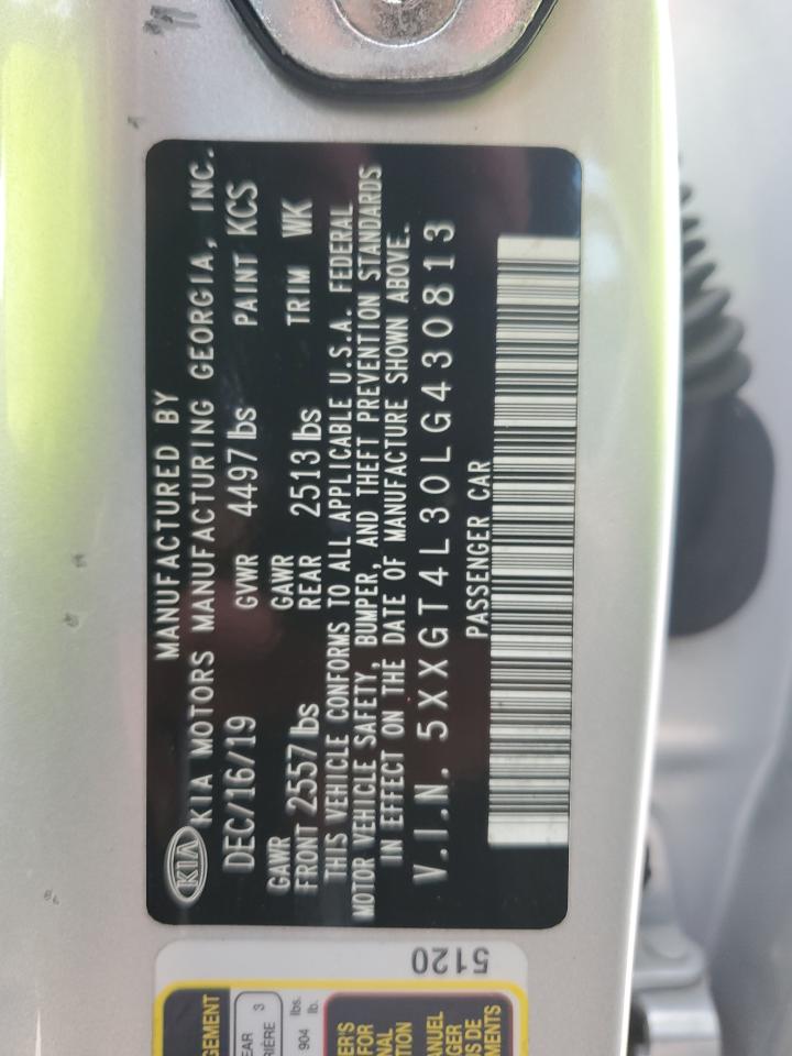 2020 Kia Optima Lx VIN: 5XXGT4L30LG430813 Lot: 64051045