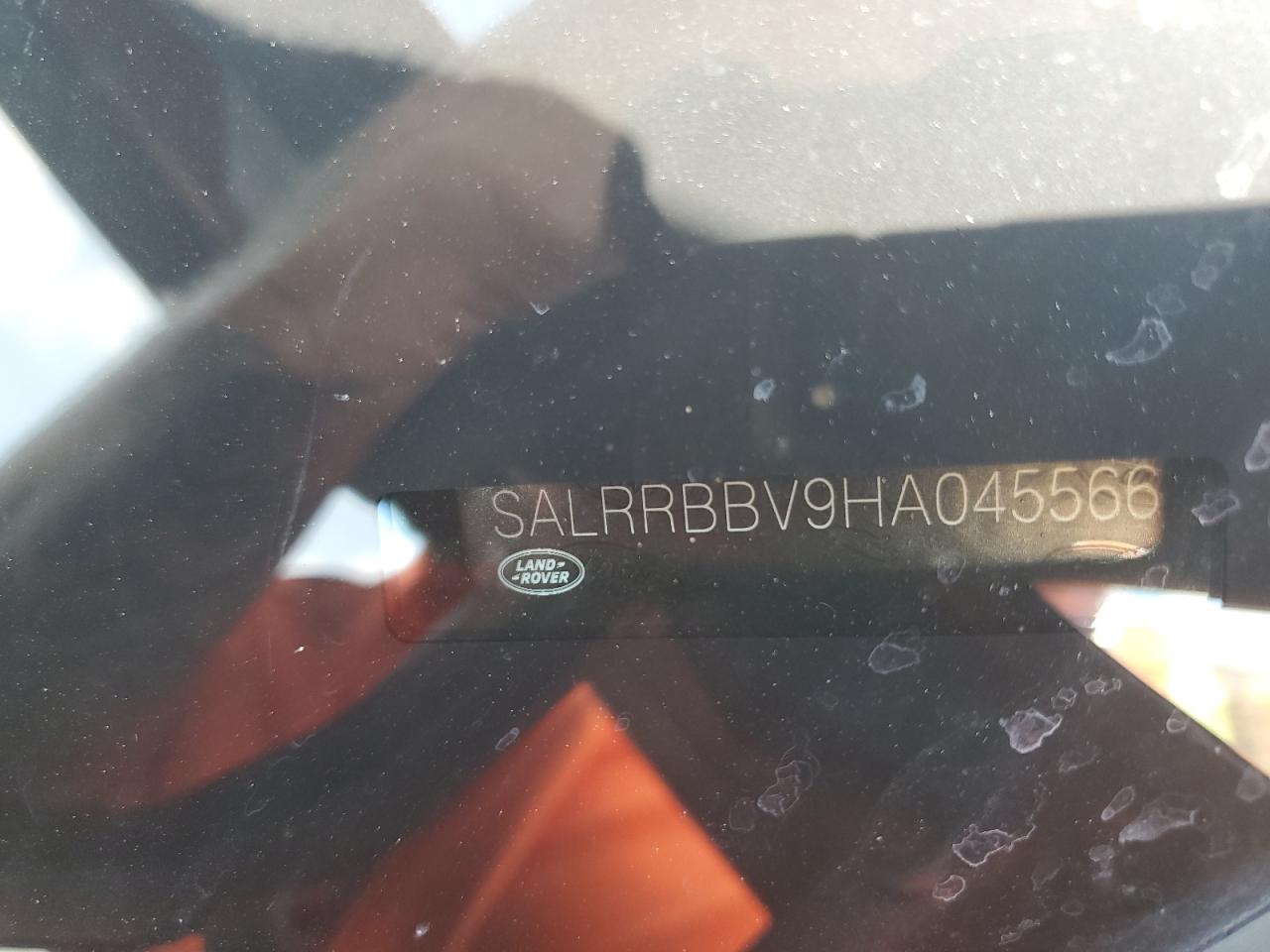 2017 Land Rover Discovery Hse VIN: SALRRBBV9HA045566 Lot: 63081245