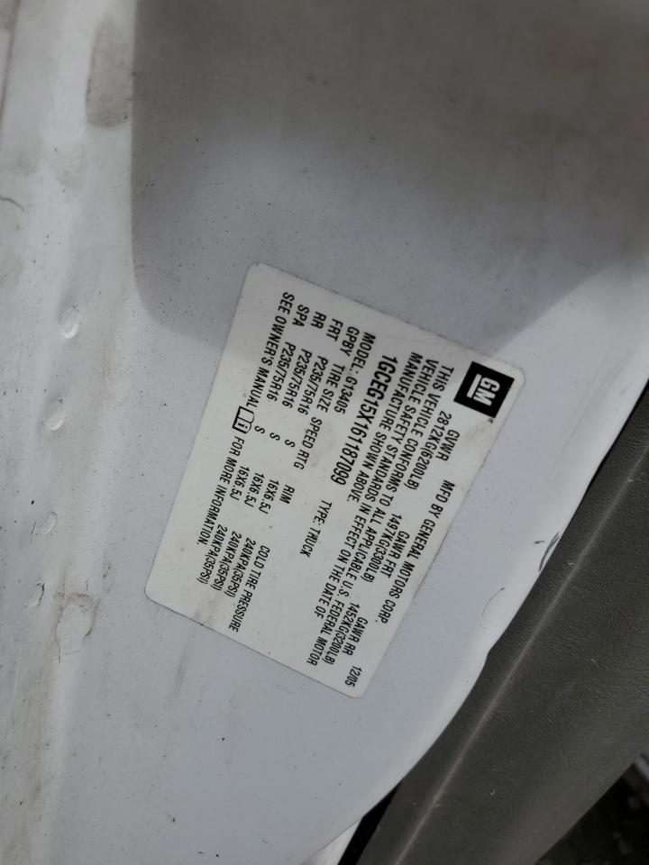 2006 Chevrolet Express G1500 VIN: 1GCEG15X161187099 Lot: 66988985