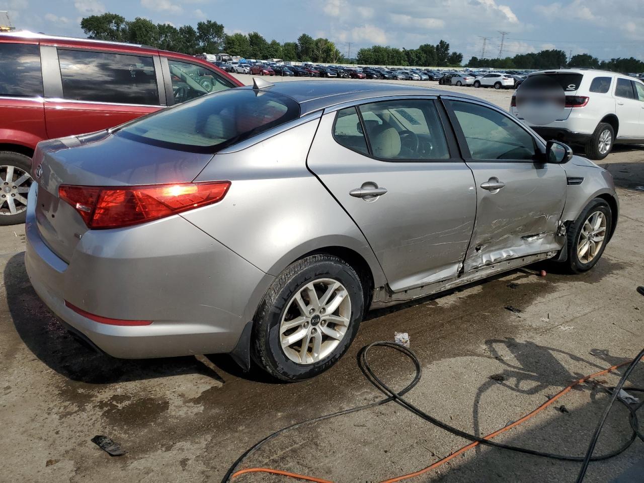 2011 Kia Optima Lx silver null gas KNAGM4A75B5132664 photo #4