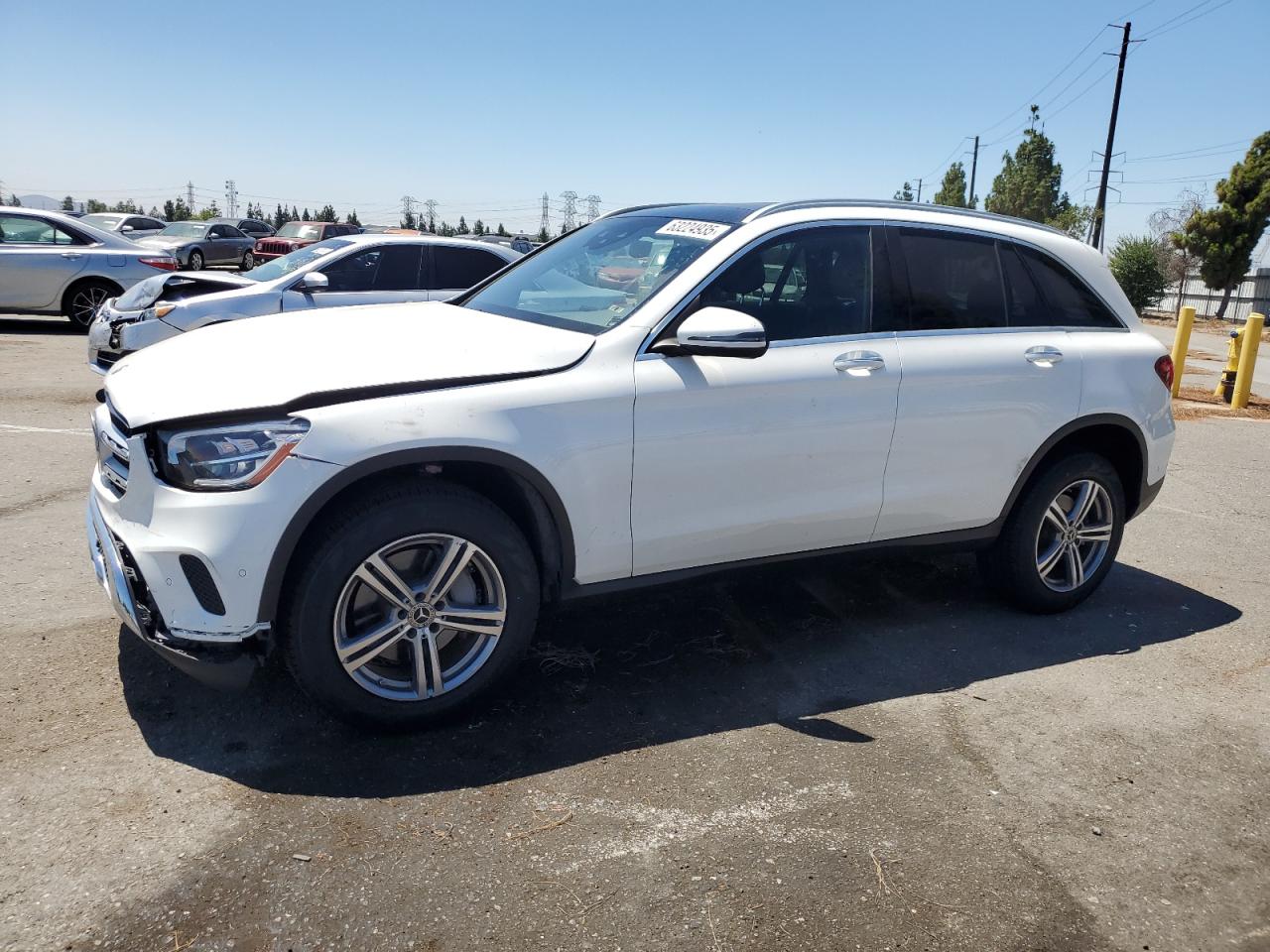 2021 Mercedes-Benz Glc 300 4Matic white null gas W1N0G8EB2MV318191 photo #1