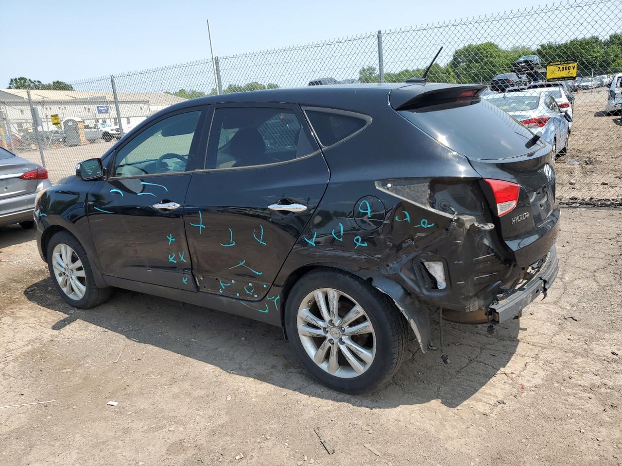 2013 Hyundai Tucson Gls VIN: KM8JUCAC6DU665692 Lot: 66541065