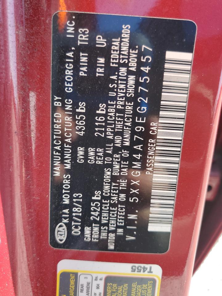 2014 Kia Optima Lx VIN: 5XXGM4A79EG275457 Lot: 64647675