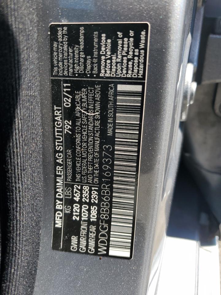 2011 Mercedes-Benz C 300 4Matic VIN: WDDGF8BB6BR169373 Lot: 63679185