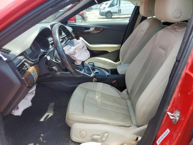 Sedans AUDI A4 2017 Czerwony