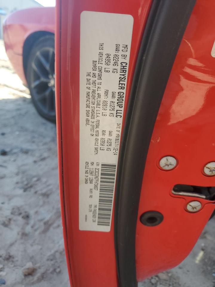 2015 Dodge Challenger Sxt VIN: 2C3CDZAG7FH730837 Lot: 64173185