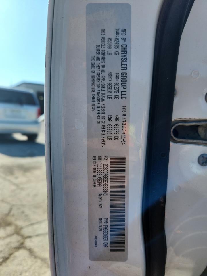 2014 Chrysler 300 S VIN: 2C3CCAGG3EH383341 Lot: 64770995