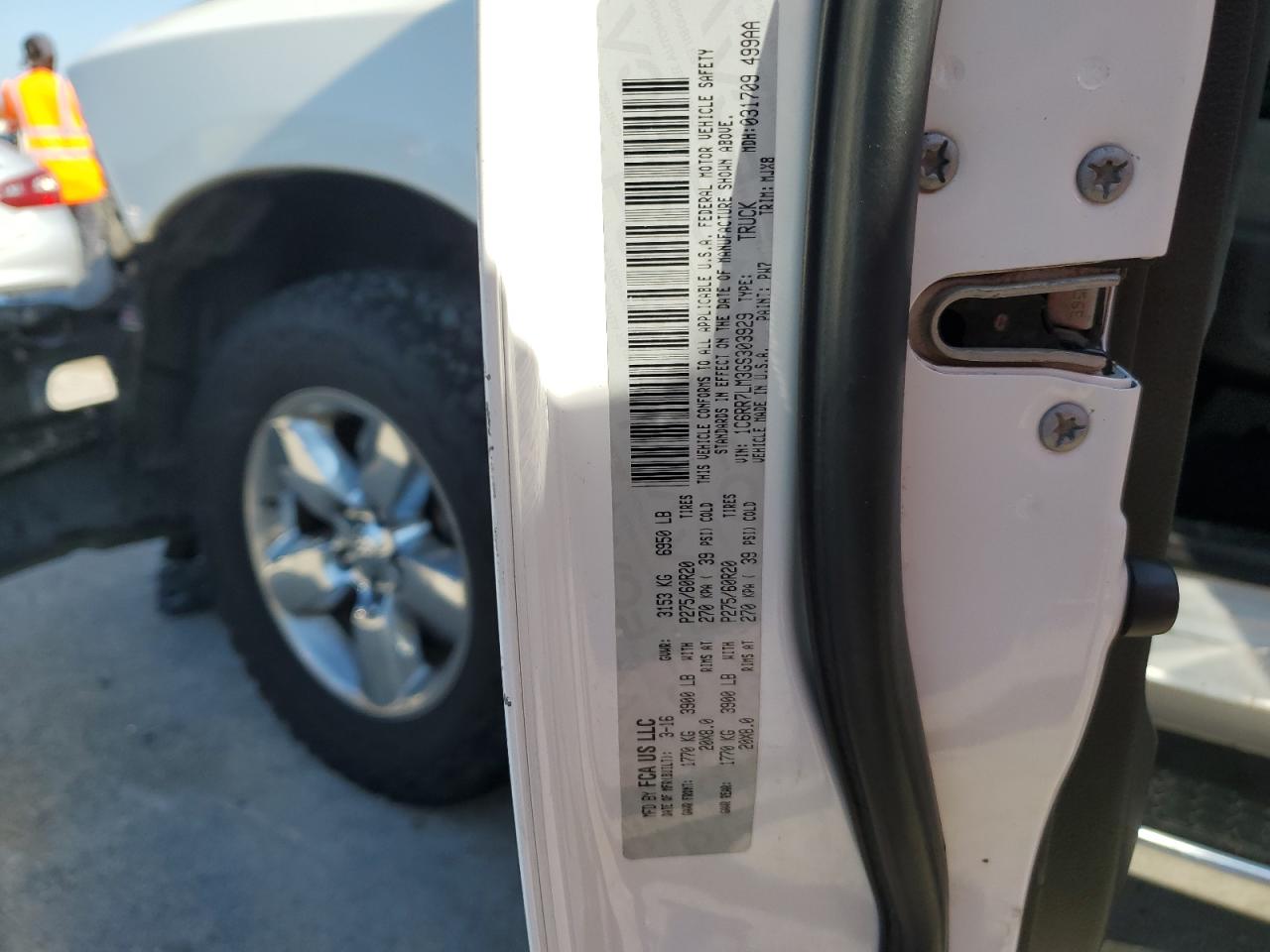 2016 Ram 1500 Slt VIN: 1C6RR7LM3GS303929 Lot: 66028295