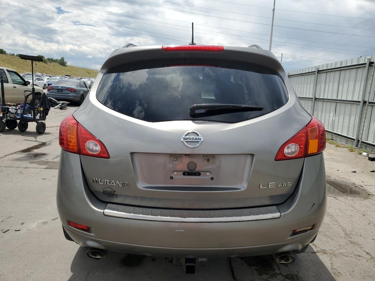 2009 Nissan Murano S VIN: JN8AZ18W39W134895 Lot: 65692185