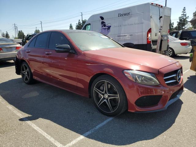  MERCEDES-BENZ C-CLASS 2017 Burgundy