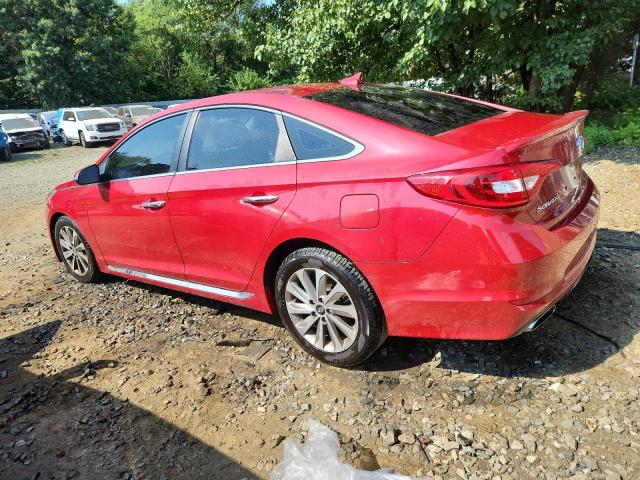  HYUNDAI SONATA 2017 Czerwony