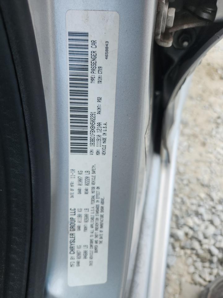 2011 Dodge Avenger Mainstreet VIN: 1B3BD1FBXBN502291 Lot: 63999075