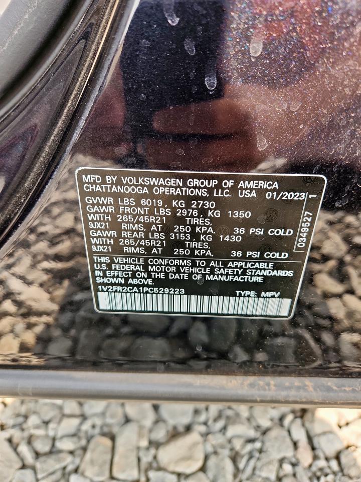 2023 Volkswagen Atlas Sel Premium R-Line VIN: 1V2FR2CA1PC529223 Lot: 64430665
