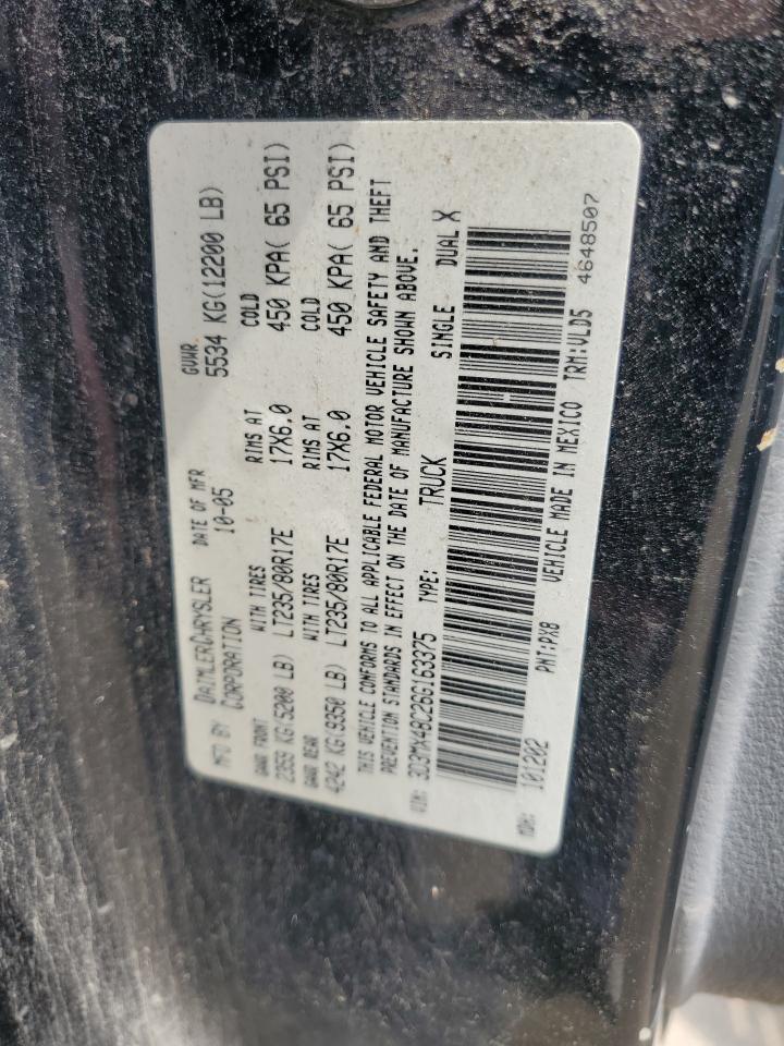 2006 Dodge Ram 3500 St VIN: 3D3MX48C26G163375 Lot: 63750485