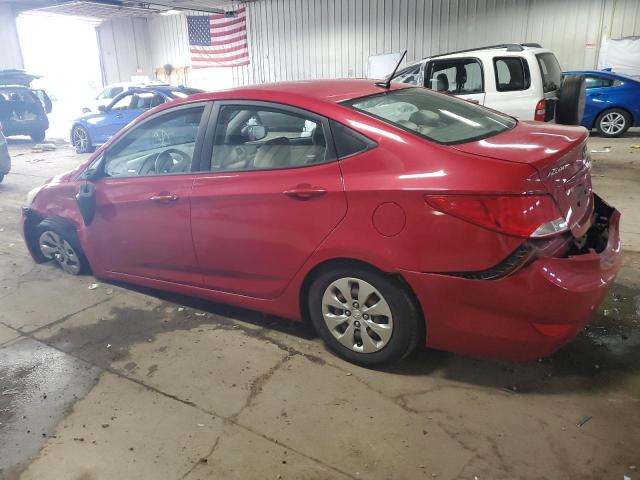  HYUNDAI ACCENT 2017 Czerwony