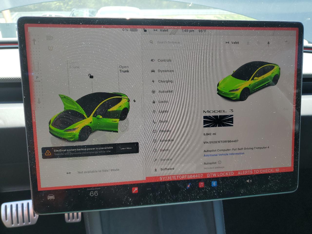 2024 Tesla Model 3 VIN: 5YJ3E1ET0RF864407 Lot: 64737085