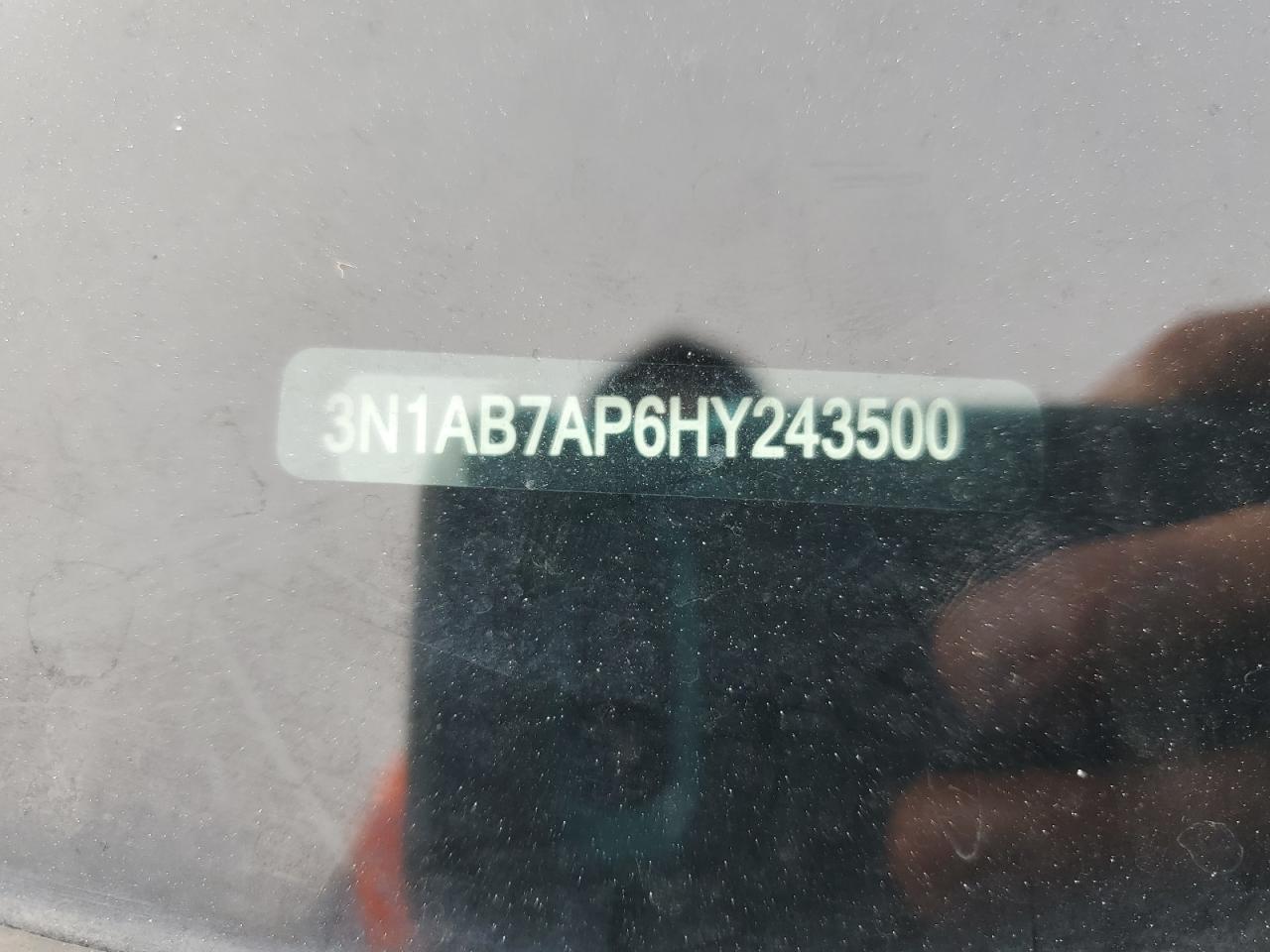 2017 Nissan Sentra S VIN: 3N1AB7AP6HY243500 Lot: 65622185