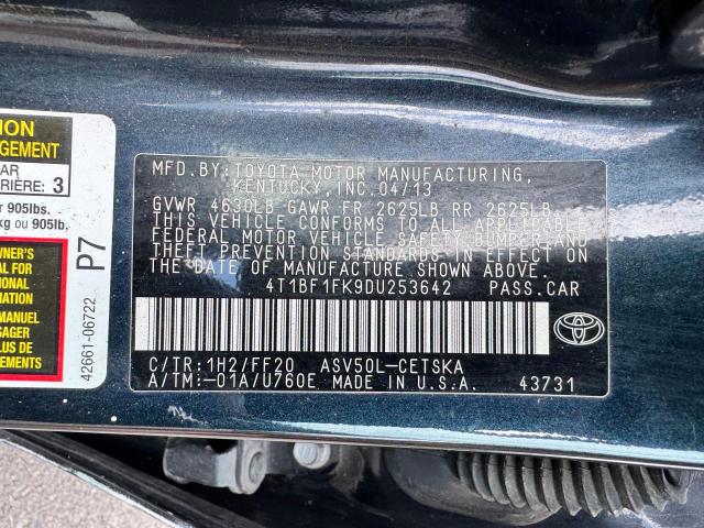 2013 TOYOTA CAMRY L  